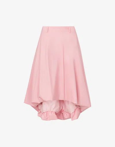 Moschino Ruffled Asymmetric Skirt In Pink