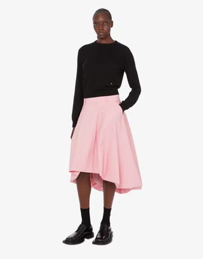 Moschino Ruffled Asymmetric Skirt In Pink