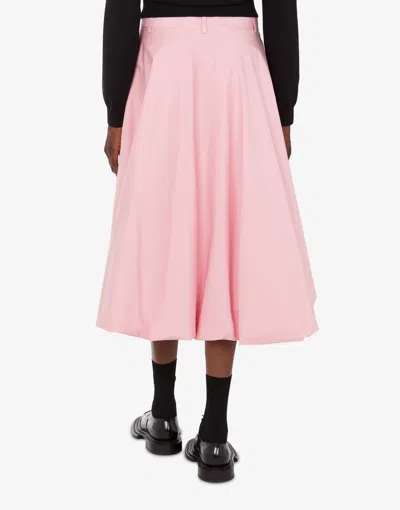 Moschino Ruffled Asymmetric Skirt In Pink