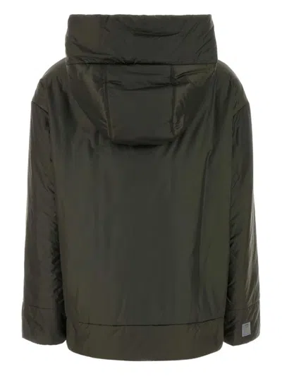Max Mara The Cube Nylon Jacket In Green