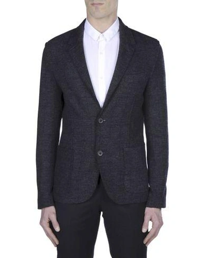 Shop Lanvin Blazer In Steel Grey