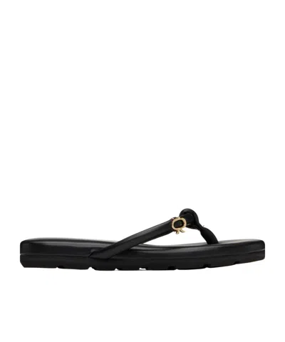 Gianvito Rossi Fiji Nappa Leather Flip-flops In Black