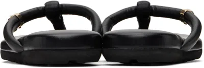 Gianvito Rossi Fiji Nappa Leather Flip-flops In Black