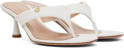 Gianvito Rossi Ascent Thong 55 High-heeled Sandals In White