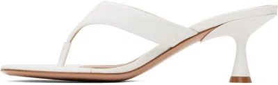 Gianvito Rossi Ascent Thong 55 High-heeled Sandals In White