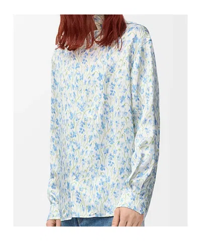 Loewe Men Printed Satin Shirt In Multi