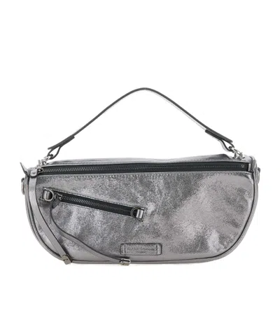 Gianni Chiarini Metallic Zip-fastening Tote Bag In Gray