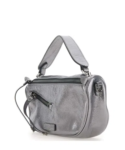 Gianni Chiarini Metallic Zip-fastening Tote Bag In Gray