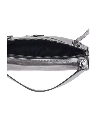 Gianni Chiarini Metallic Zip-fastening Tote Bag In Gray