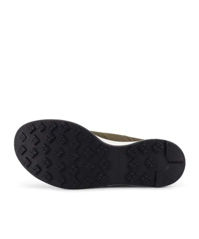 Kiton Low-top Sneakers In Mesh With Suede Profiles In Brown