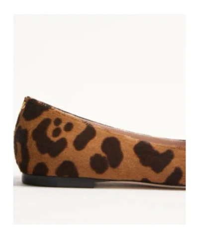 Valentino Garavani Bowow Ballerina In Pony-effect Calfskin Woman Animal Print 42 In Multi