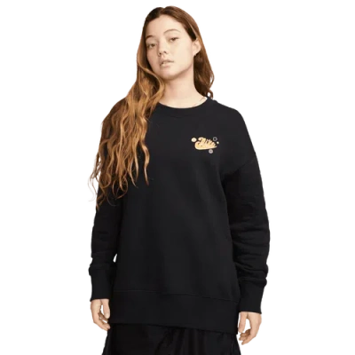 Nike Sportswear Women's Phoenix Fleece Oversized Sweatshirt In Black