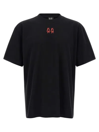 44 Label Group Man T-shirt Charcoal Size Xxl Cotton In Black