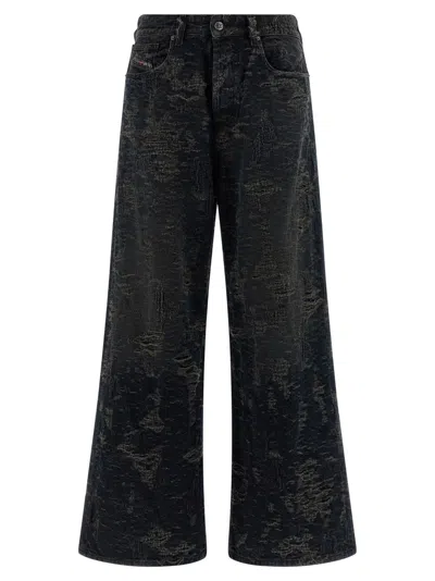 Diesel Vintage Inspired D-sire Denim Trousers In Gray