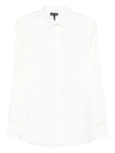 Emporio Armani Shirt Linen Collar Button-down In White