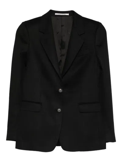 Tagliatore Single-breasted Long-sleeve Blazer In Black