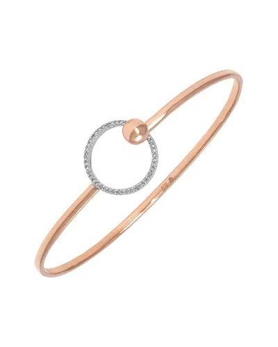 Diamond Select Cuts 0.05 Ct. Tw. Diamond Silver Bangle In Gold