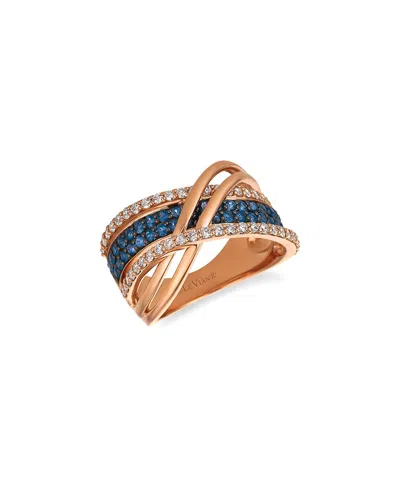 Le Vian ® Blueberry Sapphire™ 14k Rose Gold 1.27 Ct. Tw. Diamond & Sapphire Ring In Gold