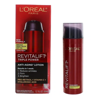 L'oreal Ladies Revitalift Triple Power Anti-aging Lotion Spf 30 1.7 oz Skin Care 071249396346