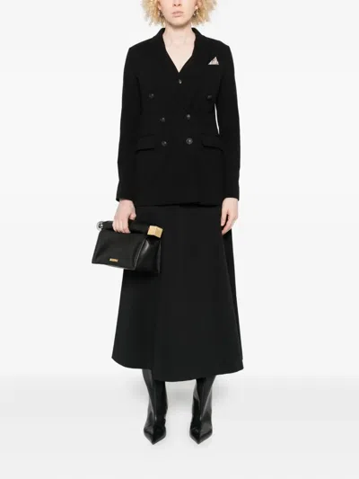 Circolo 1901 Double-breasted Blazer In Black