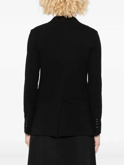 Circolo 1901 Double-breasted Blazer In Black