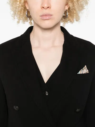 Circolo 1901 Double-breasted Blazer In Black