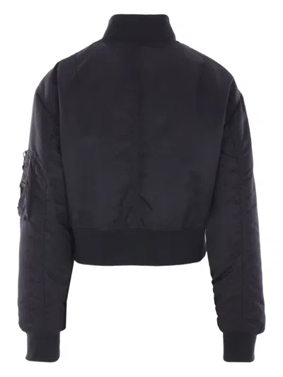 Aspesi Flap-pocket Bomber Jacket In Black