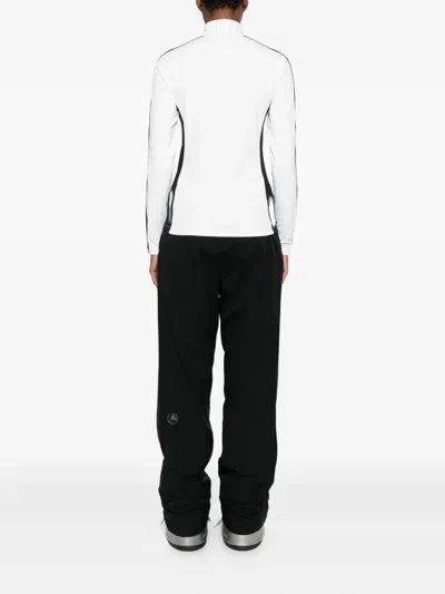 Fusalp Negam Side-stripe Zip-neck Ski Top In White