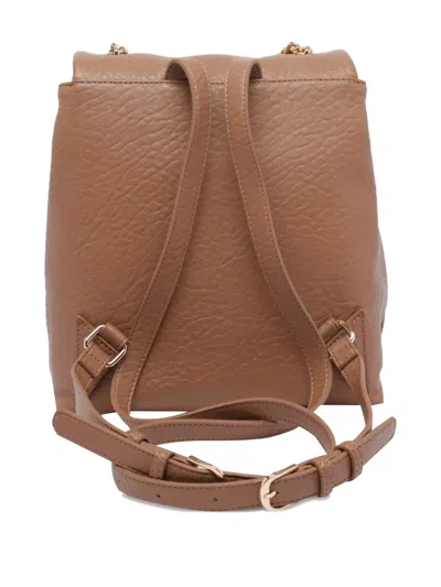 Liu •jo Versatile Chain Handle Backpack Collection In Brown