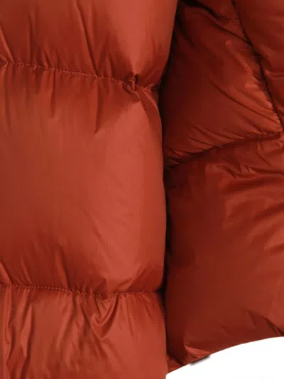 Rick Owens Insulated Long Sleeve Puffer Jacket In Brown