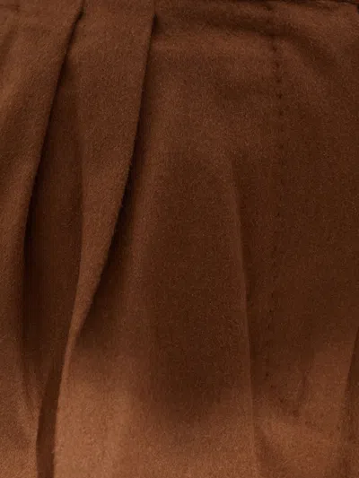 Max Mara Pleated-front Trousers In Brown