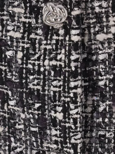 Tagliatore Single-breasted Tweed Jacket In Black