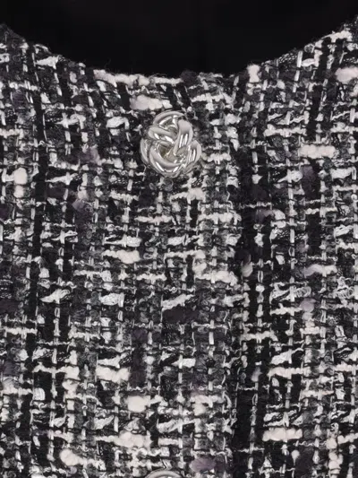 Tagliatore Single-breasted Tweed Jacket In Black