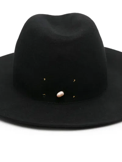 Forte Forte Wool Fedora Hat In Black
