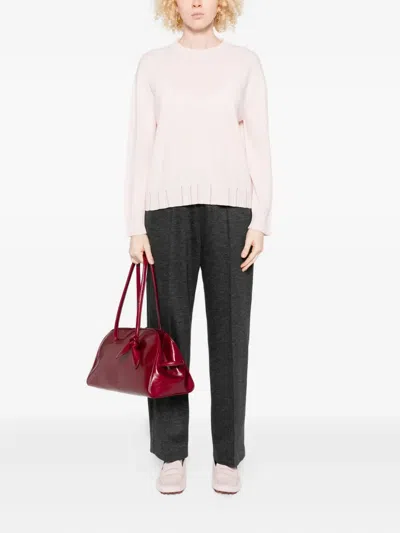 Fabiana Filippi Crew-neck Sweater In Pink