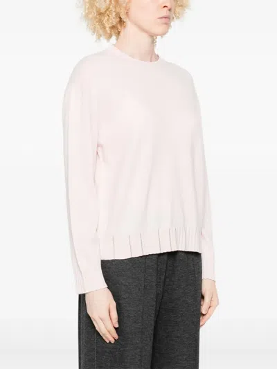 Fabiana Filippi Crew-neck Sweater In Pink