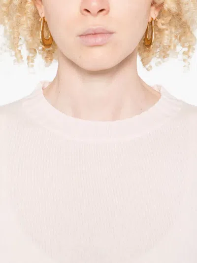 Fabiana Filippi Crew-neck Sweater In Pink