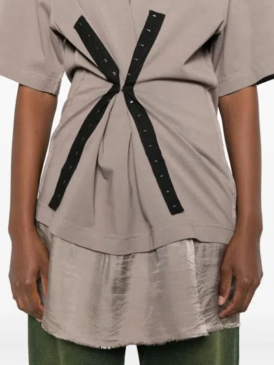 Federico Cina Dress Corset T-shirt Clothing In Gray