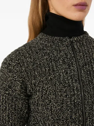Max Mara Kim Wool And Cashmere-blend Cardigan In Black