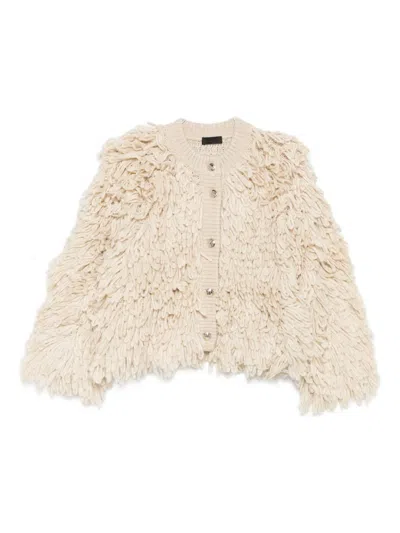 Liu •jo Liu Jo Textured Button-up Coat In Multi