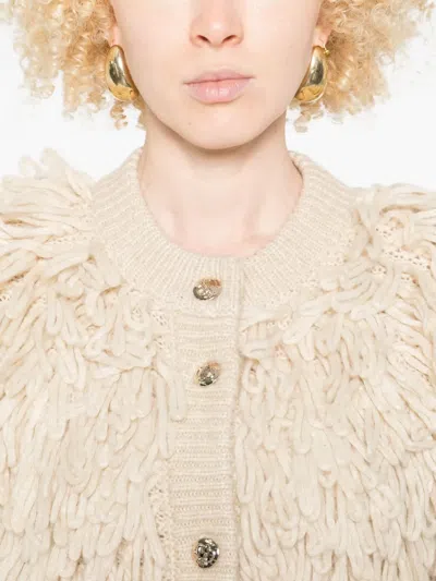 Liu •jo Liu Jo Textured Button-up Coat In Multi