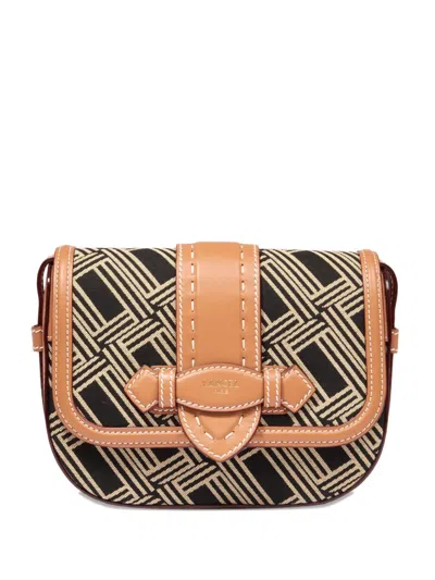 Lancel Sienna Geometric-pattern Cross Body Bag In Brown