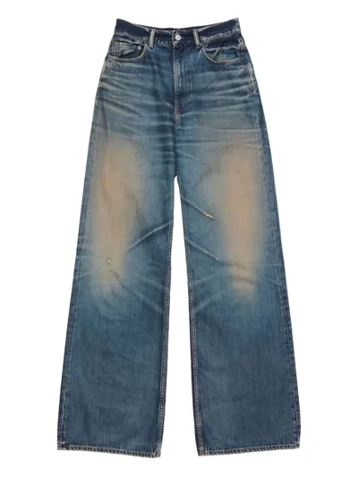 Acne Studios 2023 Rocka Low Waist Wide Jeans In Blue