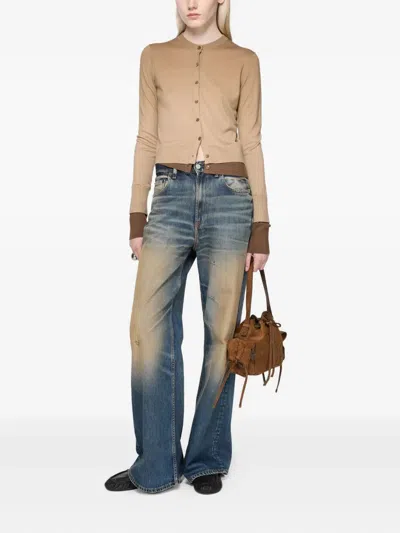 Acne Studios 2023 Rocka Low Waist Wide Jeans In Blue