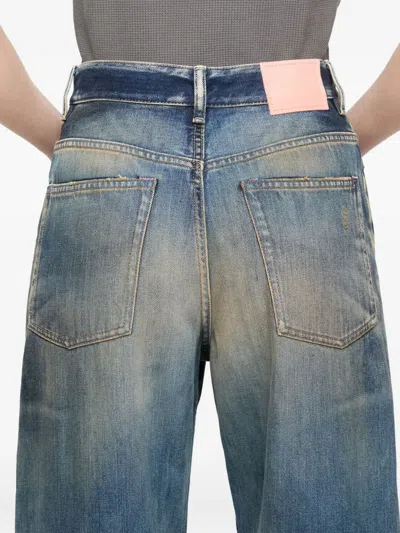 Acne Studios 2023 Rocka Low Waist Wide Jeans In Blue