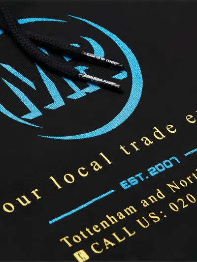 Martine Rose Logo-print Hoodie In Black