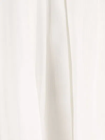 Loewe Women Cotton Draped Dress In White