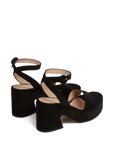 Gianvito Rossi 55mm Block-heel Ankle-strap Sandals In Black