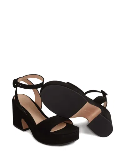 Gianvito Rossi 55mm Block-heel Ankle-strap Sandals In Black