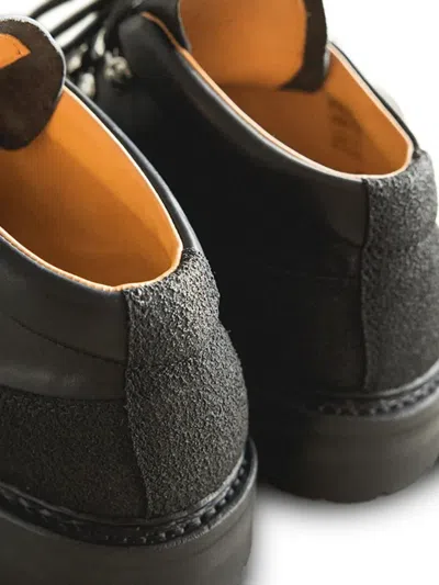 Our Legacy Ankle Boots With Round Toe And Lug Sole In Black